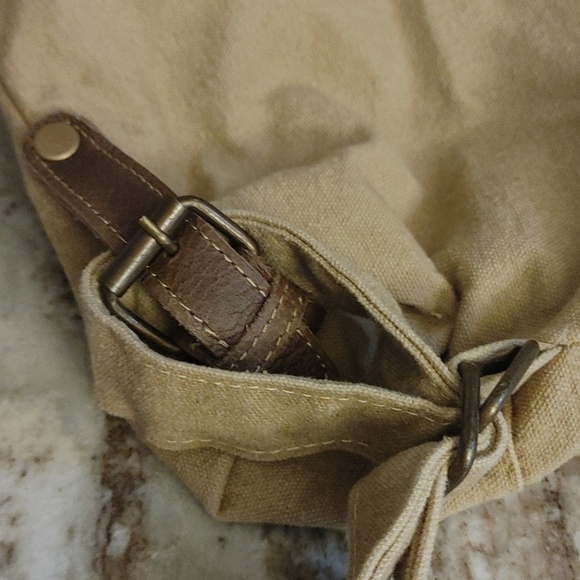 Canvas and Leather Back Pack main image 4